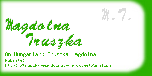 magdolna truszka business card